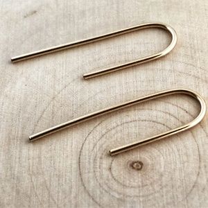 Geometric Minimalist Earrings, Threader Earrings,